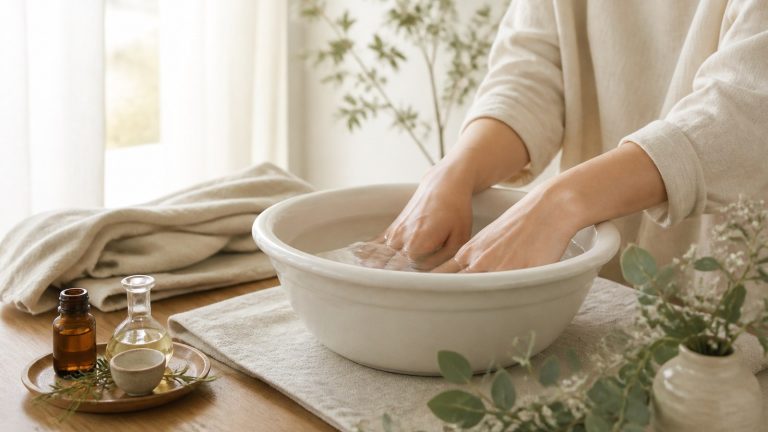 冬の手浴レシピ｜指先を温めるアロマ洗面器ケア