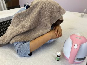 スチーム吸入のやり方