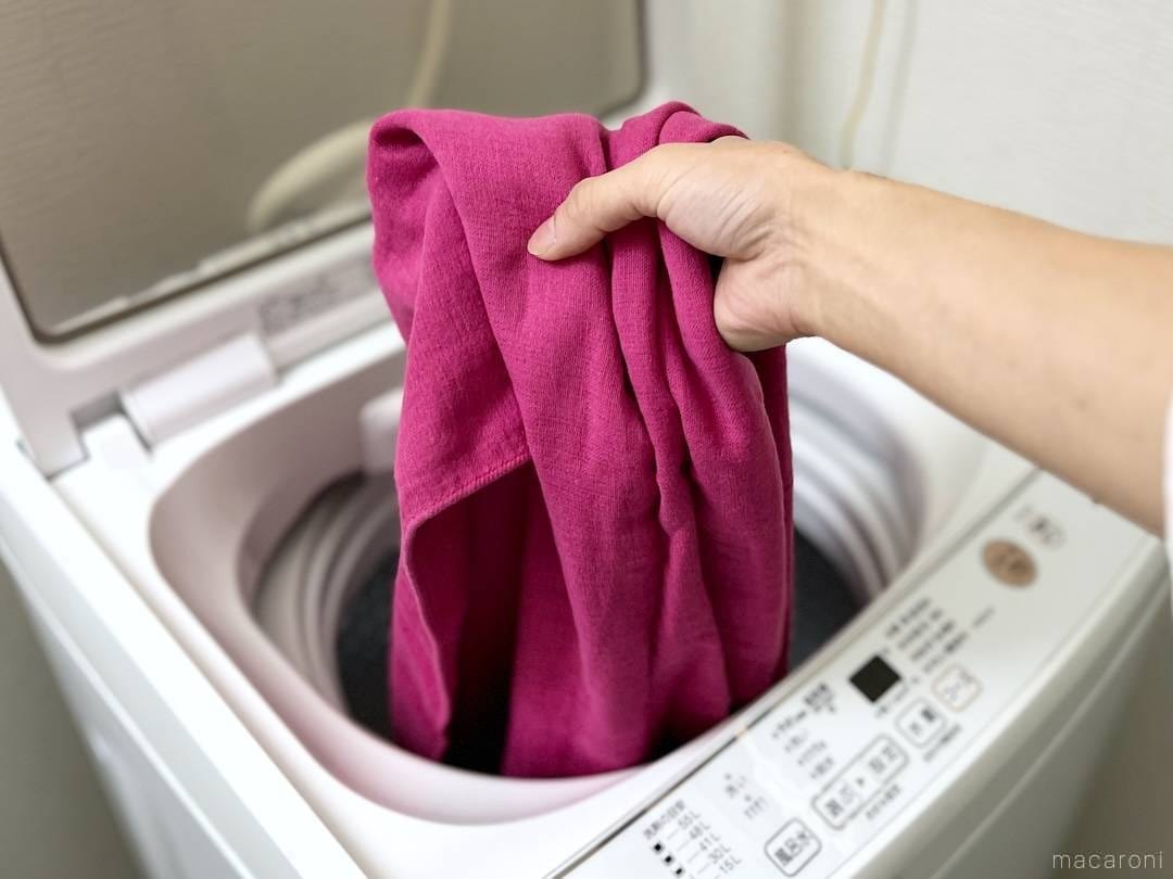 布地は目立たない部分で色落ちを確認してから使う