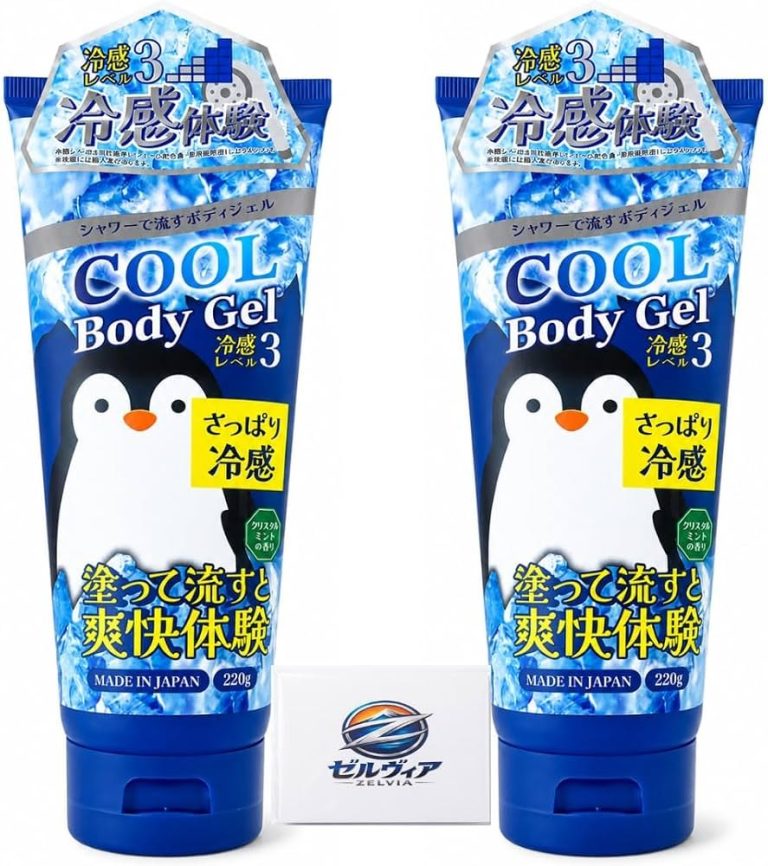 Amazon | シャワーで流すだけ！クールボディジェル 220g×2本セット 瞬間ひんやり爽快 冷感レベル3 日本製
