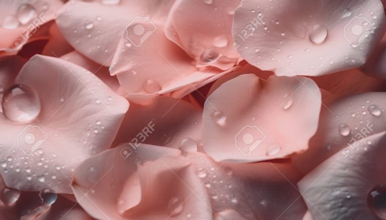 バラの花びらの接写