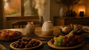 秋の食卓のディフューズブレンド｜ぶどう・栗・きのこに合う香り3種