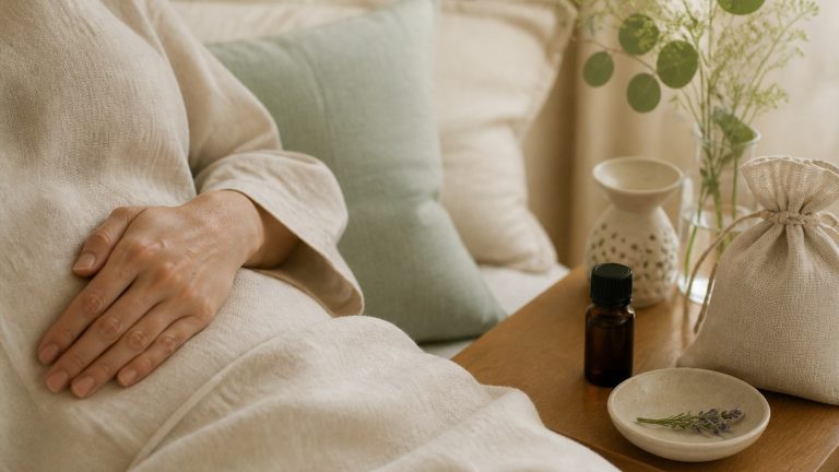 低気圧で胃腸が重いときのアロマ｜おなかのセルフケア